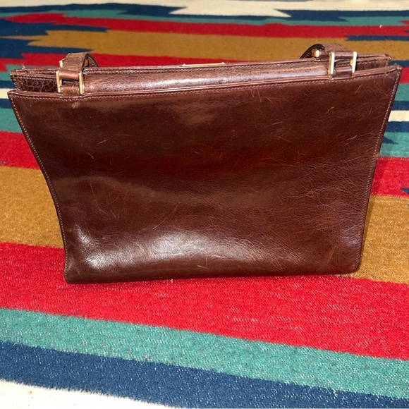 Vintage Kate Spade Leather Brown Purse Y2K shoulder bag - Picture 3 of 8